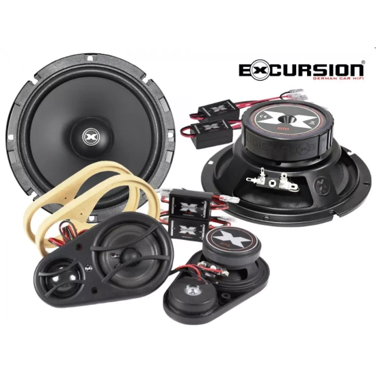 Excursion SX-6.3C – 3-drożny zestaw komponentowy Car Audio 165 mm (seria SX)